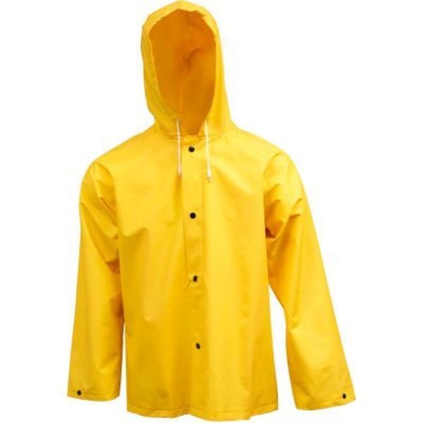 Tingley Rubber Tingley® J53107 .35mm Industrial Work Hooded Jacket, Yellow, XL J53107.XL